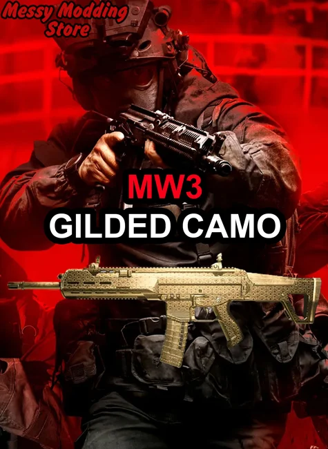 Modern Warfare III: Gilded Camo Unlocked (MUST HAVE ALL WEAPONS MAX LEVEL ALREADY) — MessyModdingStore