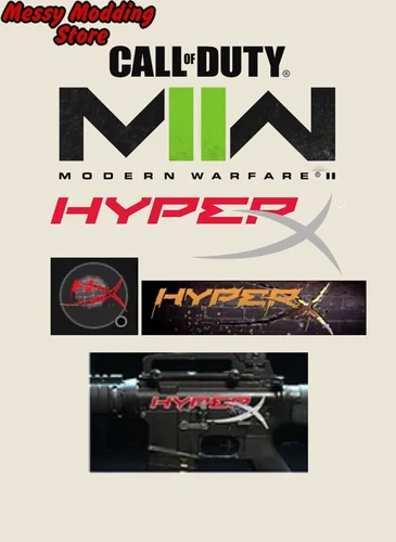 Warzone 2 / Modern Warfare II: HyperX Code Bundle – HyperX Weapon Vinyl, HyperX Emblem, and HyperX Calling Card — MessyModdingStore