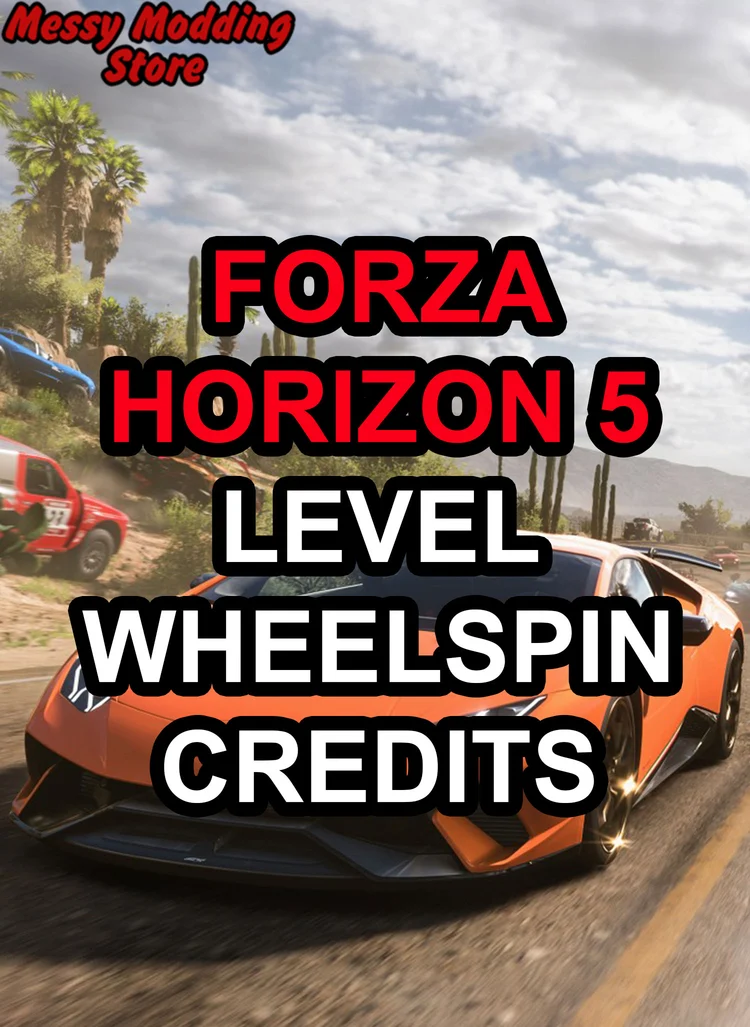 Forza Horizon 5 Credits Level / Credits / Wheel Spins Package (Xbox/Steam) — MessyModdingStore