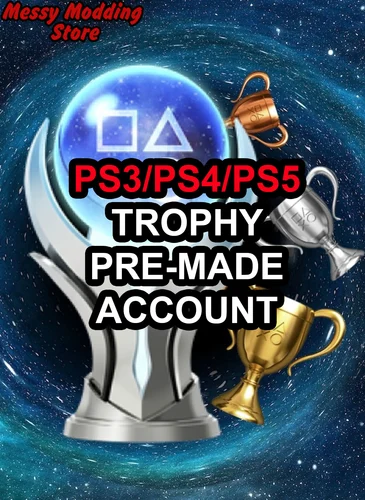 (PS3/PS4/PS5) Trophy Platinum Pre-Made Accounts — MessyModdingStore