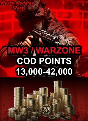 Modern Warfare III: 13,000 – 42,000 COD Points — MessyModdingStore