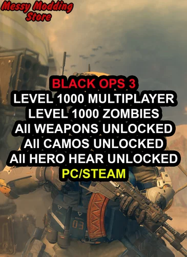 Level 1000 Multiplayer + Level 1000 Zombies + All Weapons Unlocked + All Camos Unlocked + All Hero Gear Unlocked (PC/Steam) — MessyModdingStore