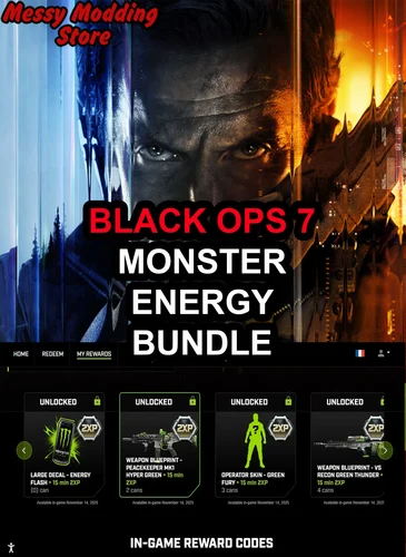 Call of Duty Black Ops 7 (BO7): Limited Monster Energy Bundle — MessyModdingStore