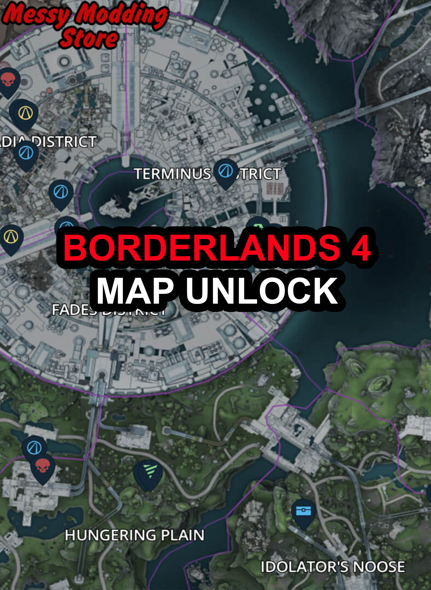 [PC ONLY] – Borderlands 4 – Unlock Entire Map (All Characters) — MessyModdingStore