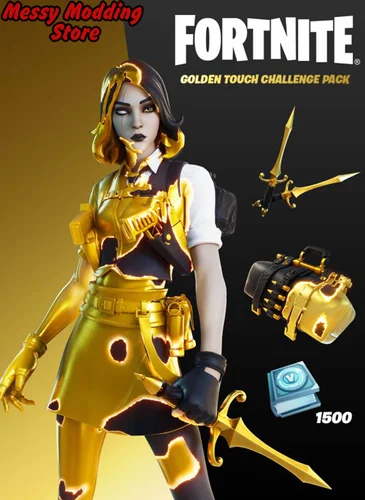 Fortnite – Golden Touch Challenge Pack + 1500 V-Bucks Challenge XBOX LIVE Key USA — MessyModdingStore