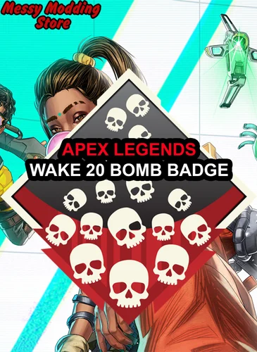 Apex Legends Legend's Wake 20 Bomb Badge — MessyModdingStore